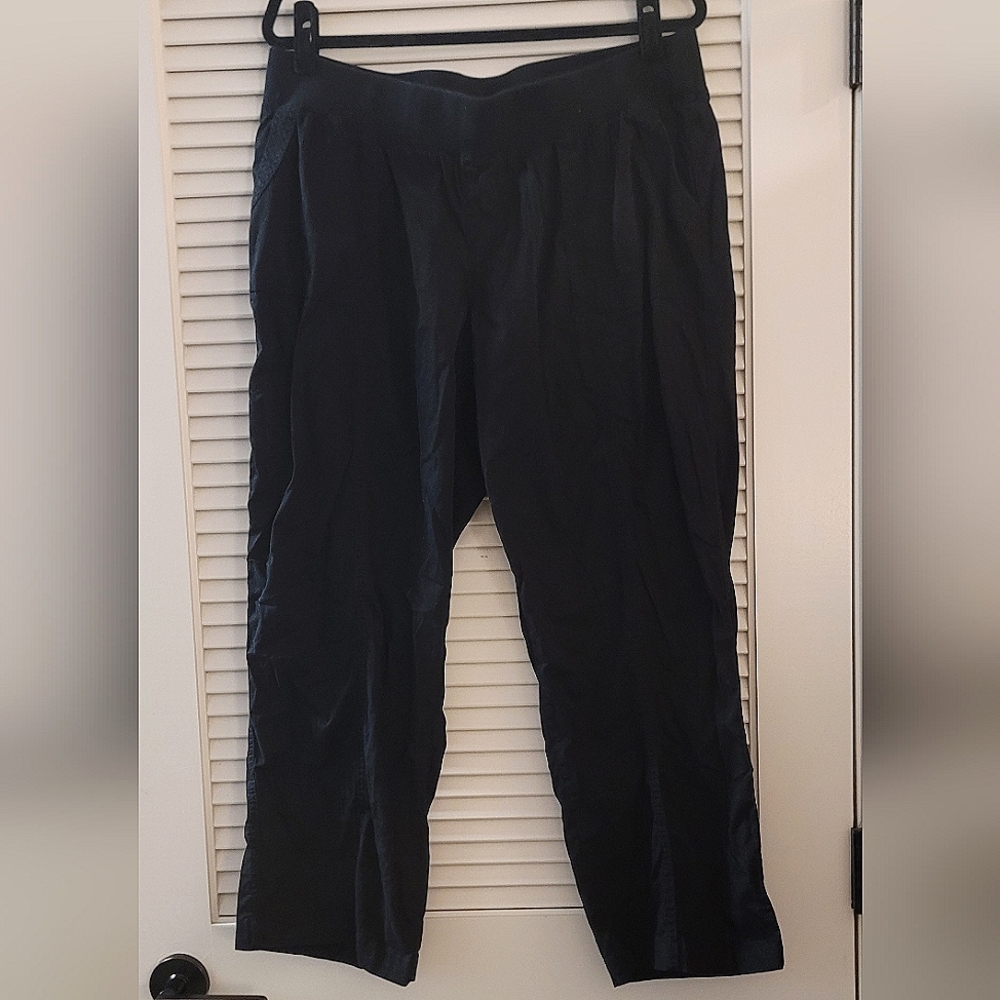 Catherines - (Plus-Size) Black Pants With Pockets & Elastic Waist